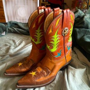 Rare Leather Cowboy Boots